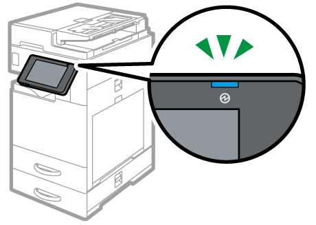 Main power indicator illustration