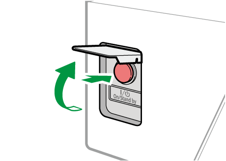 Main power switch illustration