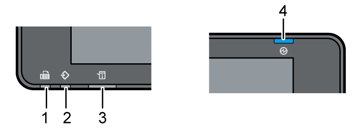 Control panel illustration numbered callout illustration