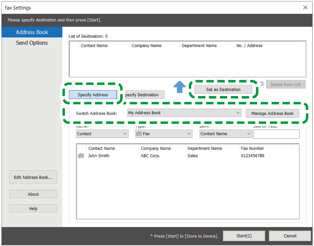 Operation panel screen illustration