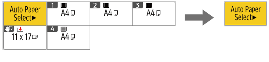 Operation panel screen illustration