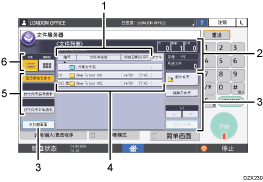 已编号的操作面板画面插图
