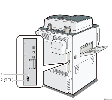 已编号的连接电话线路插图