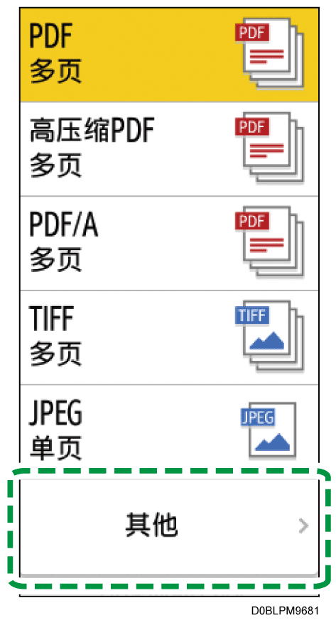 操作面板画面插图