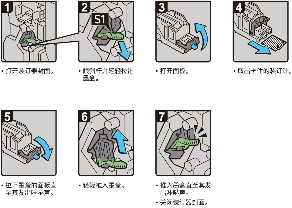 取出卡住订书钉插图