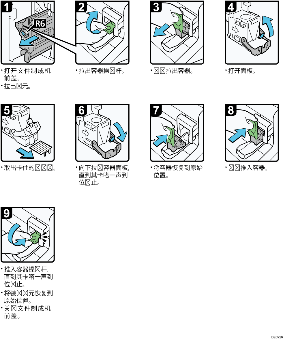 取出卡住订书钉插图