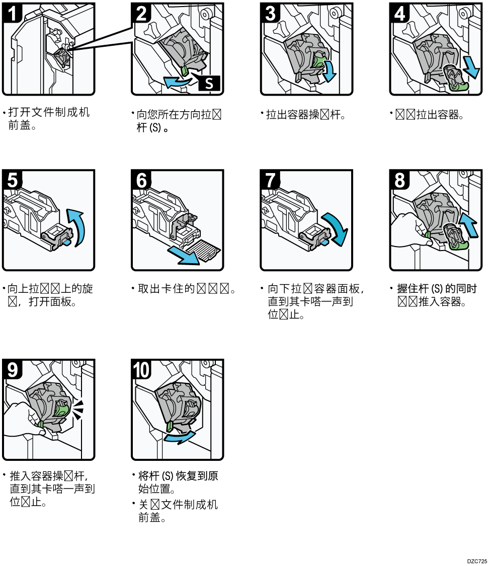 取出卡住订书钉插图