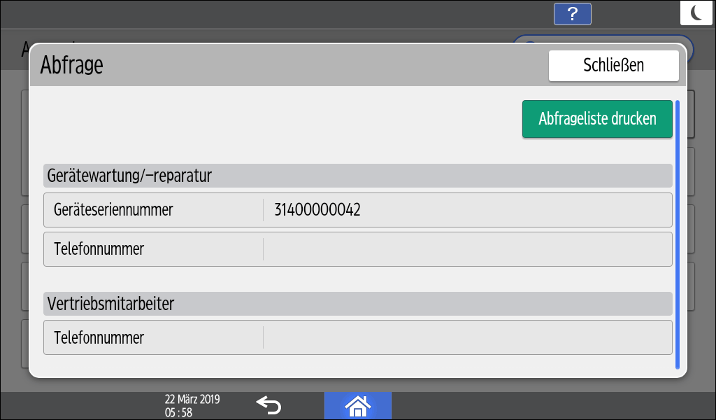 Abbildung Bedienfeld-Display