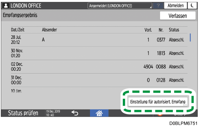 Abbildung Bedienfeld-Display