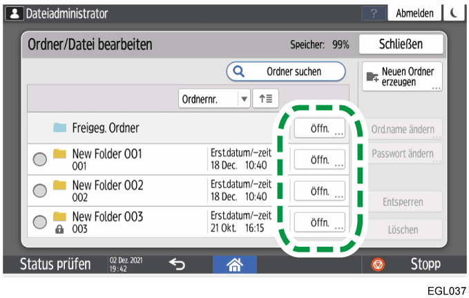 Abbildung Bedienfeld-Display