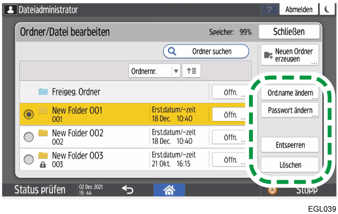 Abbildung Bedienfeld-Display