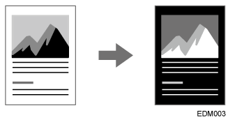 Illustration of invert black and white