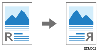 Illustration of mirror image