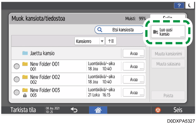 Käyttöpaneelin näyttö