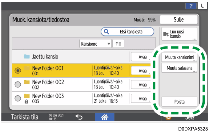 Käyttöpaneelin näyttö