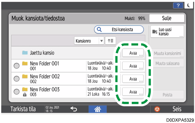 Käyttöpaneelin näyttö