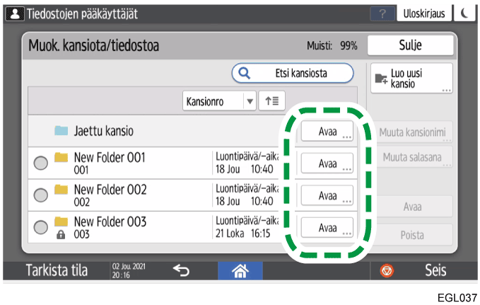 Käyttöpaneelin näyttö
