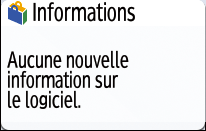 Illustration de l'écran du panneau de commande