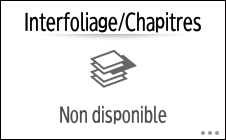 Illustration de l'écran du panneau de commande