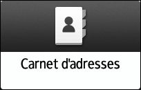 Illustration de l'écran du panneau de commande