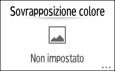 Illustrazione della schermata sul pannello di controllo