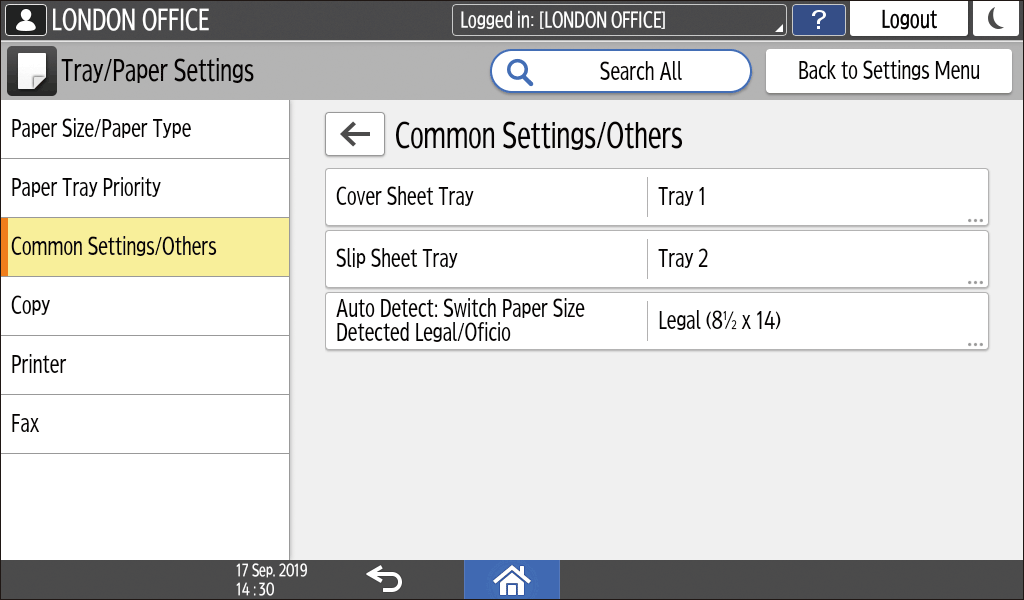 조작 패널 화면 그림