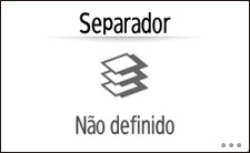 Ilustração do ecrã do painel de operação