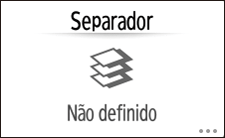 Ilustração da tela do painel de operação