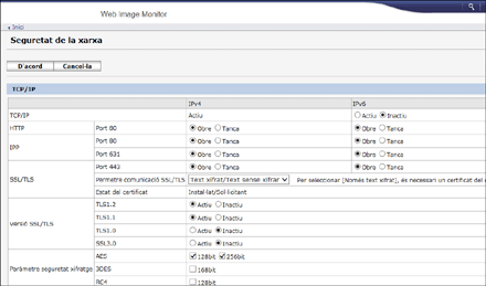 Il·lustració de la pantalla del navegador web