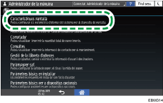 Il·lustració de pantalla del panell d'operacions