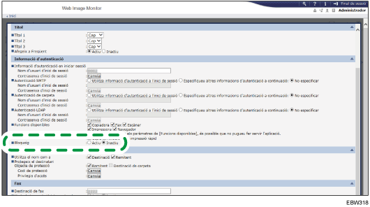 Il·lustració de la pantalla del navegador web