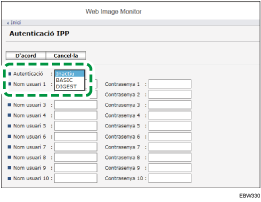 Il·lustració de la pantalla del navegador web