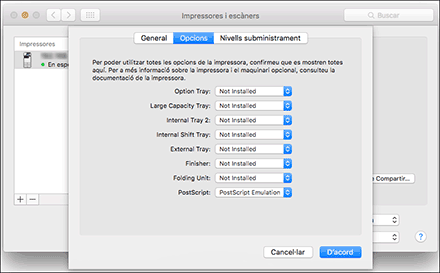 Il·lustració de pantalla de driver