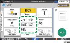 Il·lustració de pantalla del panell d'operacions