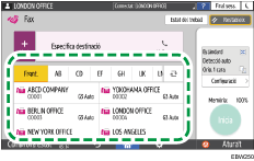 Il·lustració de pantalla del panell d'operacions