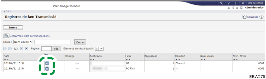 Il·lustració de la pantalla del navegador web