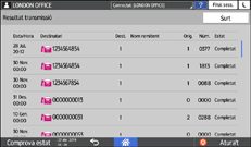Il·lustració de pantalla del panell d'operacions