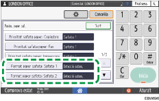Il·lustració de pantalla del panell d'operacions