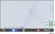 Il·lustració de pantalla del panell d'operacions