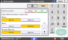 Ilustrace ovládacího panelu