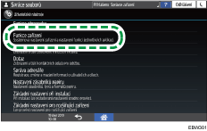Ilustrace ovládacího panelu