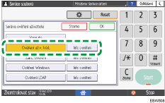 Ilustrace ovládacího panelu
