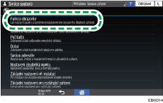 Ilustrace ovládacího panelu
