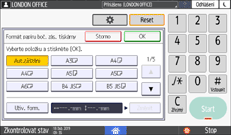 Ilustrace ovládacího panelu