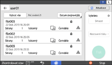 Ilustrace ovládacího panelu