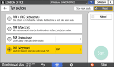 Ilustrace ovládacího panelu