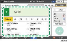 Ilustrace ovládacího panelu