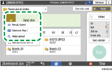 Ilustrace ovládacího panelu