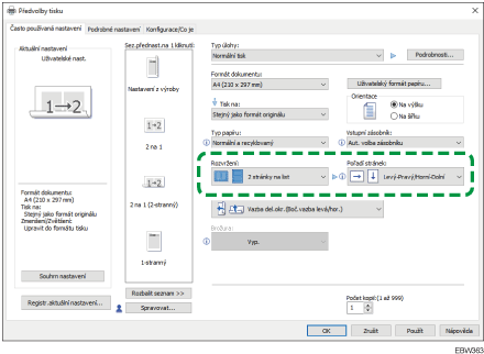 Ilustrace obrazovky ovladače