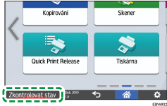 Ilustrace ovládacího panelu